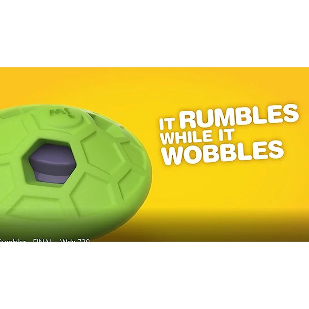 JW Natural Sound Rumbler Toy for Dogs (Green) - Image 4
