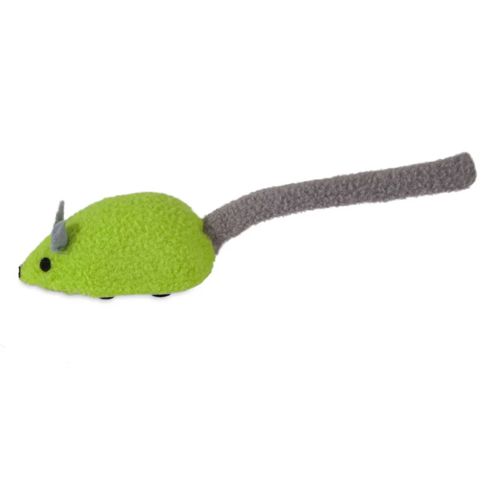 JW Zippy Mouse Toy for Cats (Green) - Image 4