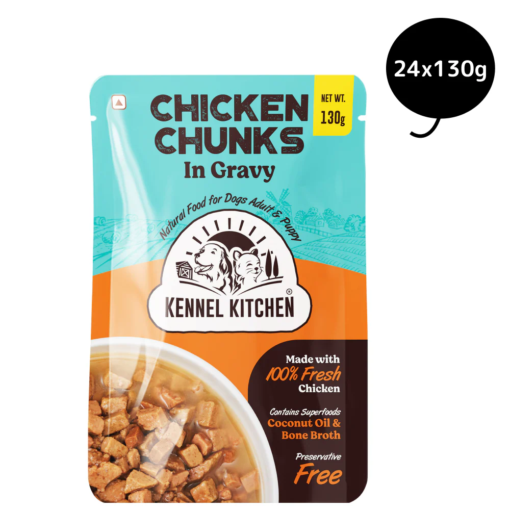 Kennel Kitchen Chicken Chunks in Gravy Puppy & Adult Dog Wet Food (All Life Stage) - Image 15