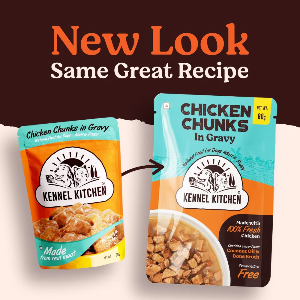 Kennel Kitchen Chicken Chunks in Gravy Puppy & Adult Dog Wet Food (All Life Stage) - Image 2