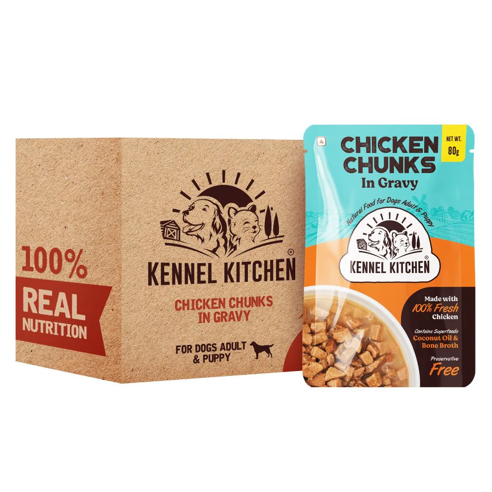 Kennel Kitchen Chicken Chunks in Gravy Adult and Puppy Wet Dog Food - Image 3