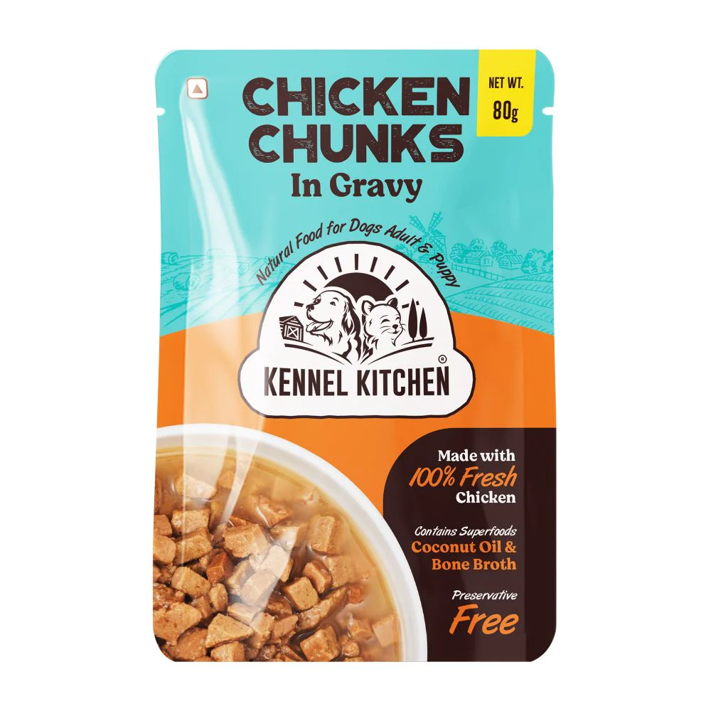 Kennel Kitchen Chicken Chunks in Gravy Puppy & Adult Dog Wet Food (All Life Stage) - Image 2