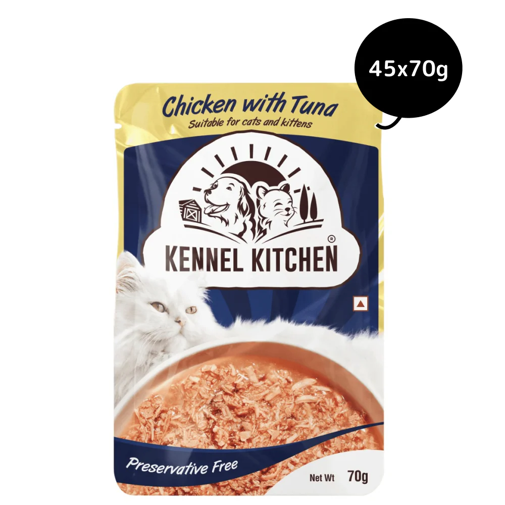 Kennel Kitchen Chicken with Tuna Shreds in Gravy Kitten & Adult Cat Wet Food (All Life Stage) - Image 16