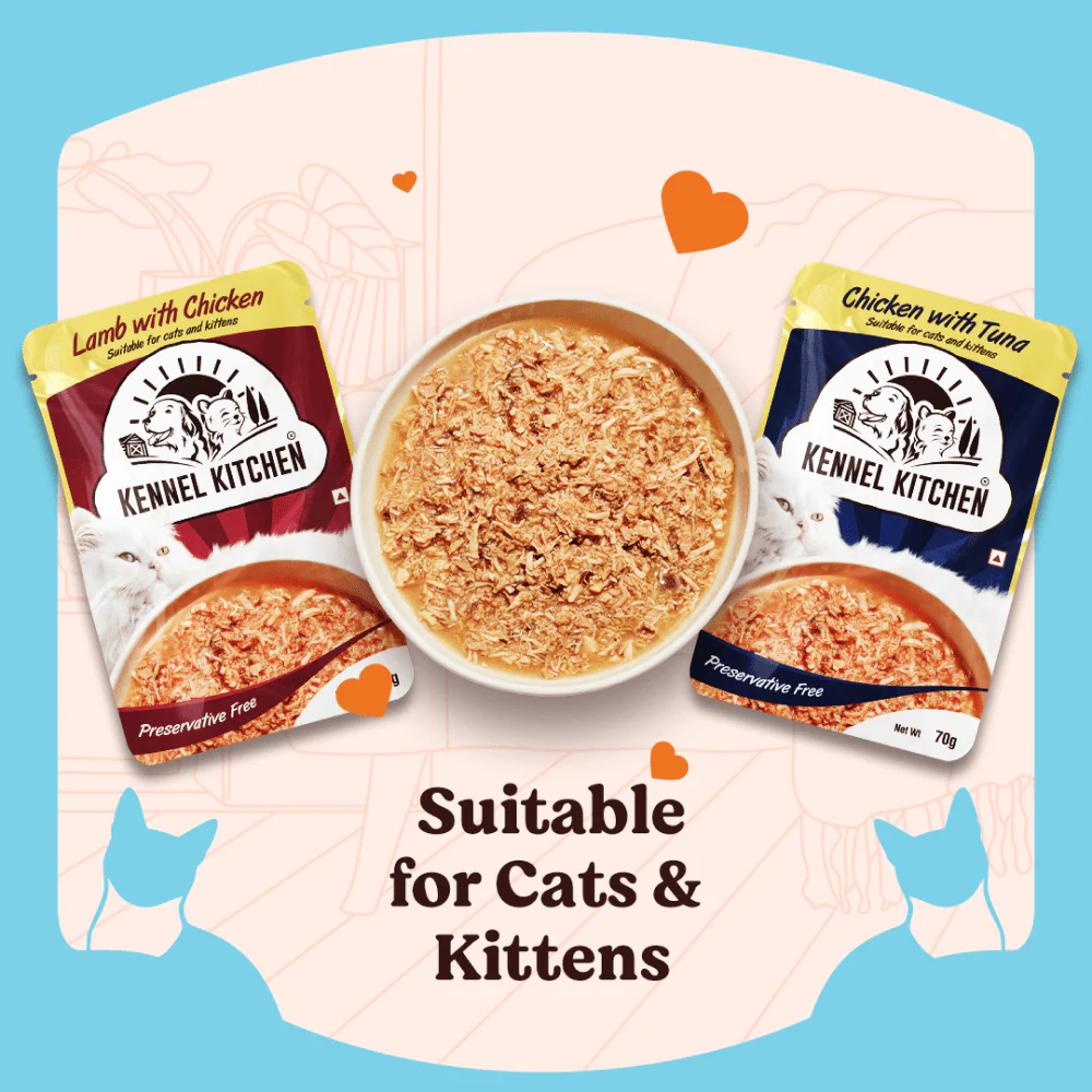 Kennel Kitchen Chicken with Tuna Shreds in Gravy Kitten & Adult Cat Wet Food (All Life Stage) - Image 10