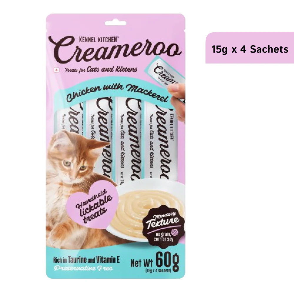Kennel Kitchen Creameroo Chicken with Mackerel Creamy Cat Treats - Image 2