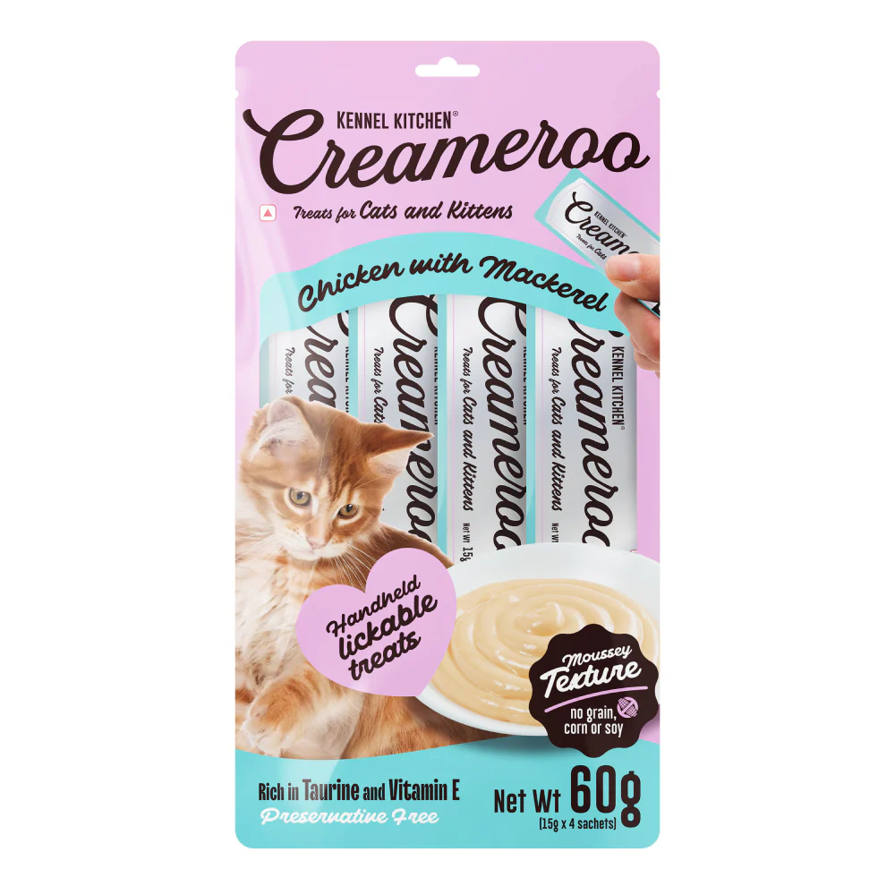 Kennel Kitchen Creameroo Chicken with Mackerel Creamy Cat Treats - Image 8