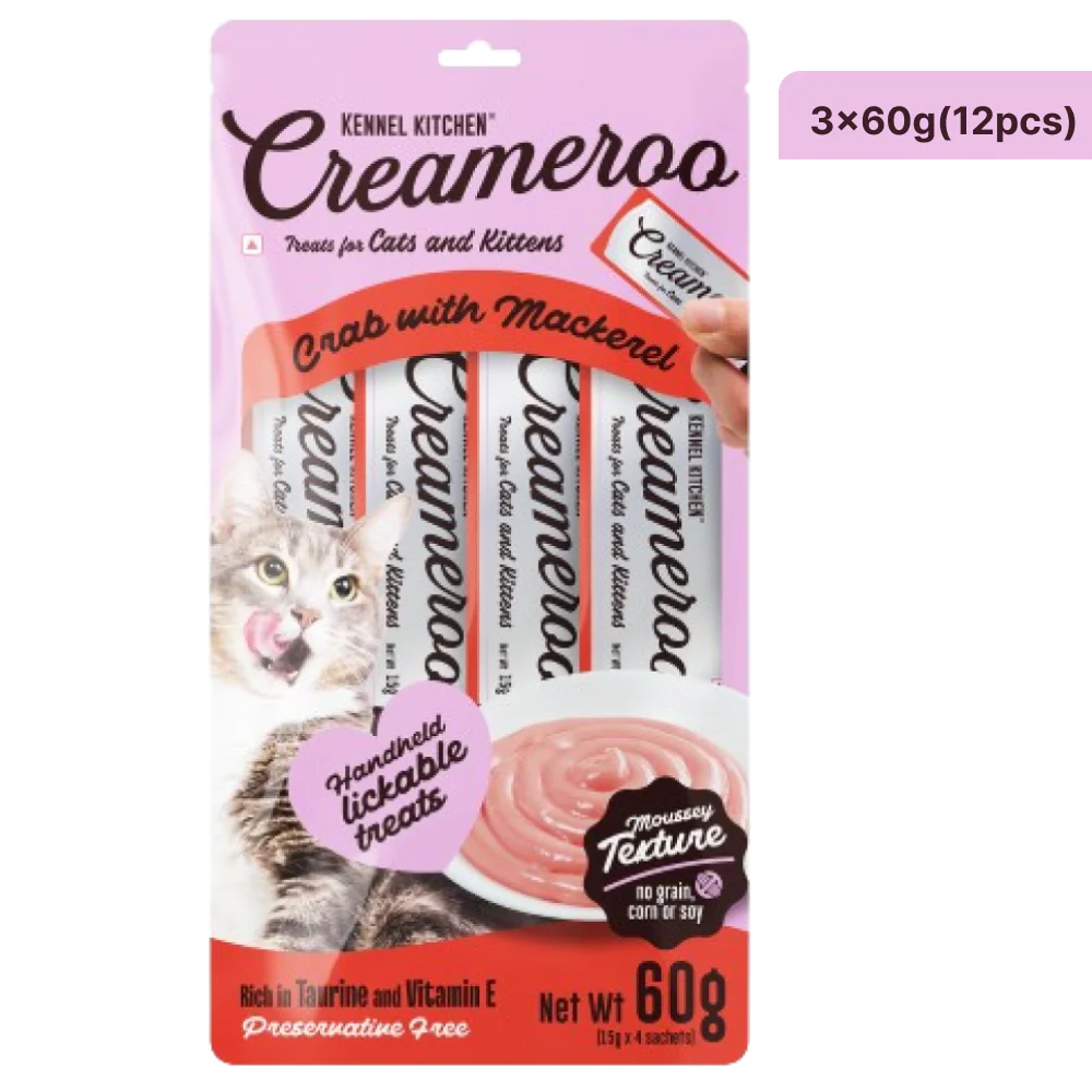Kennel Kitchen Creameroo Crab with Mackerel Creamy Cat Treats - Image 10