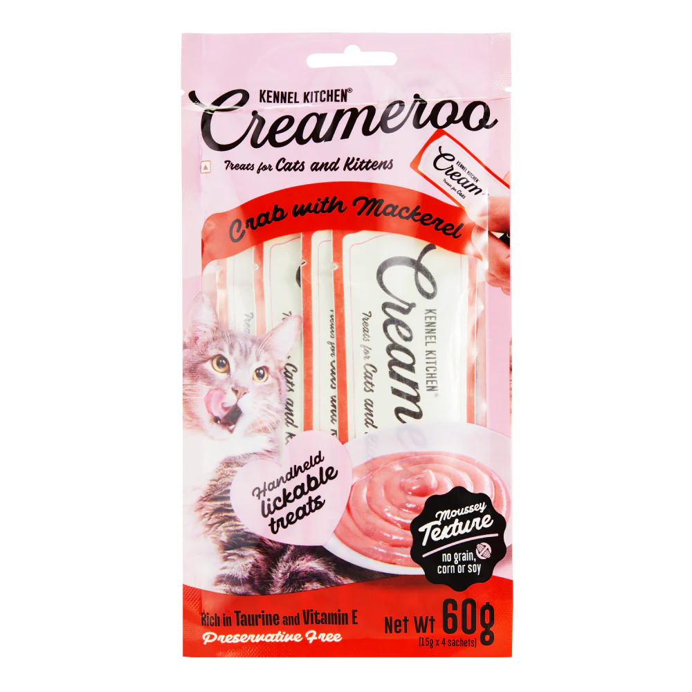 Kennel Kitchen Creameroo Crab with Mackerel Creamy Cat Treats - Image 13