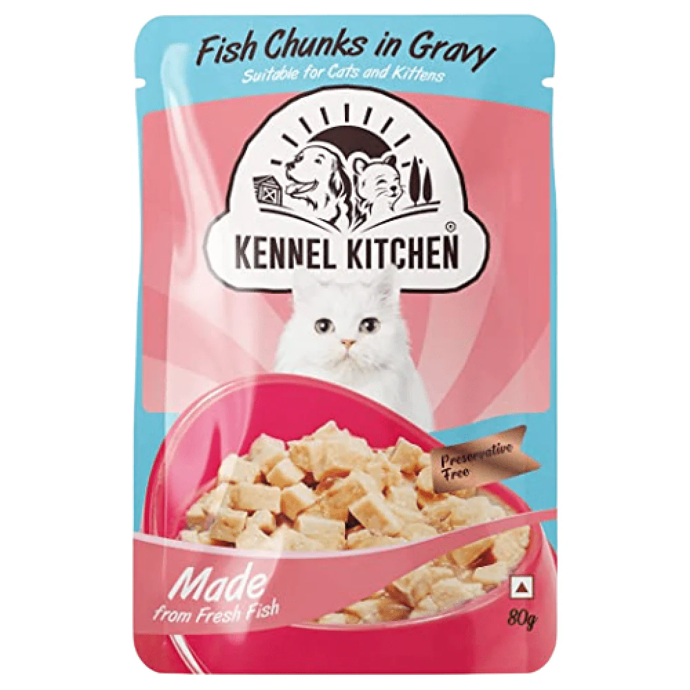 Kennel Kitchen Fish Chunks in Gravy Kitten and Adult Cat Wet Food (All Life Stage) - Image 12