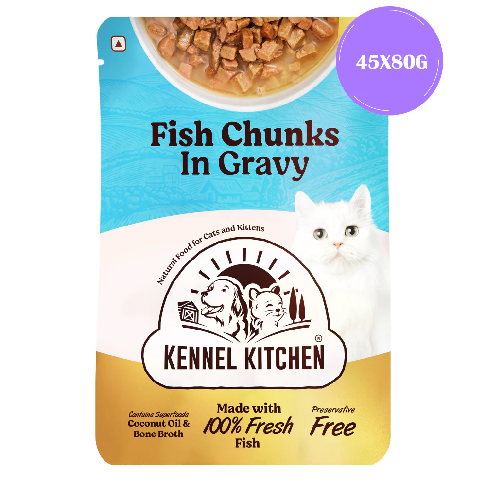 Kennel Kitchen Fish Chunks in Gravy Kitten and Adult Cat Wet Food (All Life Stage) - Image 14