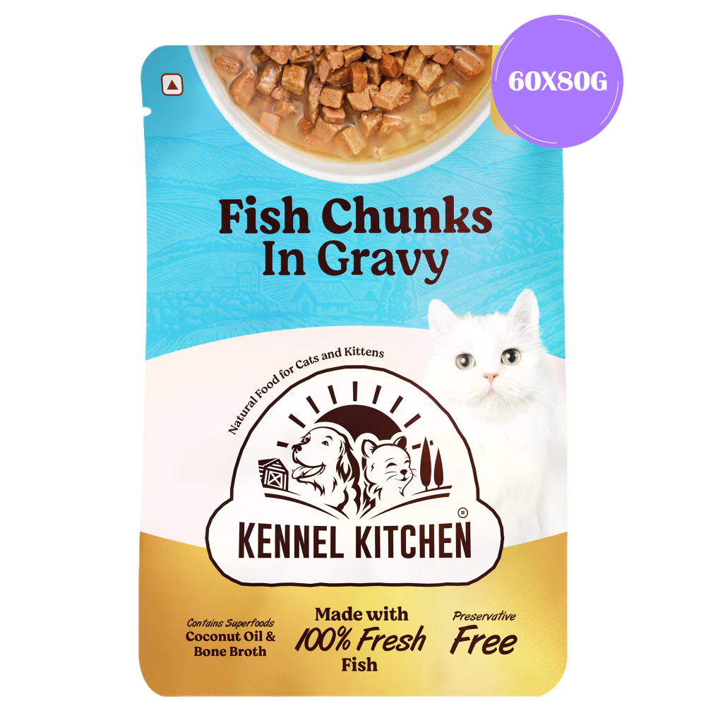 Kennel Kitchen Fish Chunks in Gravy Kitten and Adult Cat Wet Food (All Life Stage) - Image 8