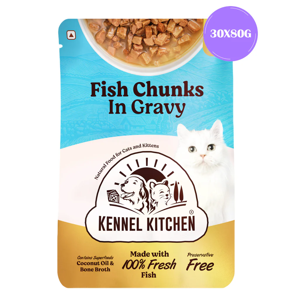 Kennel Kitchen Fish Chunks in Gravy Kitten and Adult Cat Wet Food (All Life Stage) - Image 9