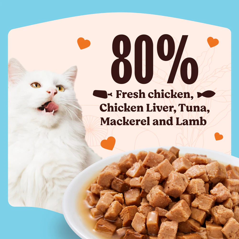 Kennel Kitchen Fish Chunks in Gravy Kitten and Creameroo Chicken with Mackerel Creamy Cat Treats Combo - Image 10