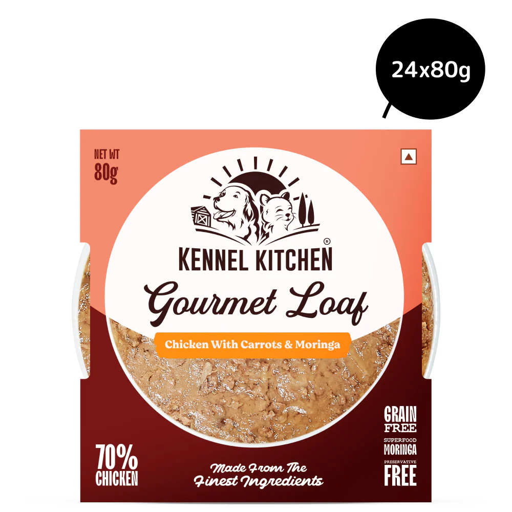 Kennel Kitchen Gourmet Loaf Chicken with Carrots & Moringa Puppy & Adult Dog Wet Food (All Life Stage) - Image 3