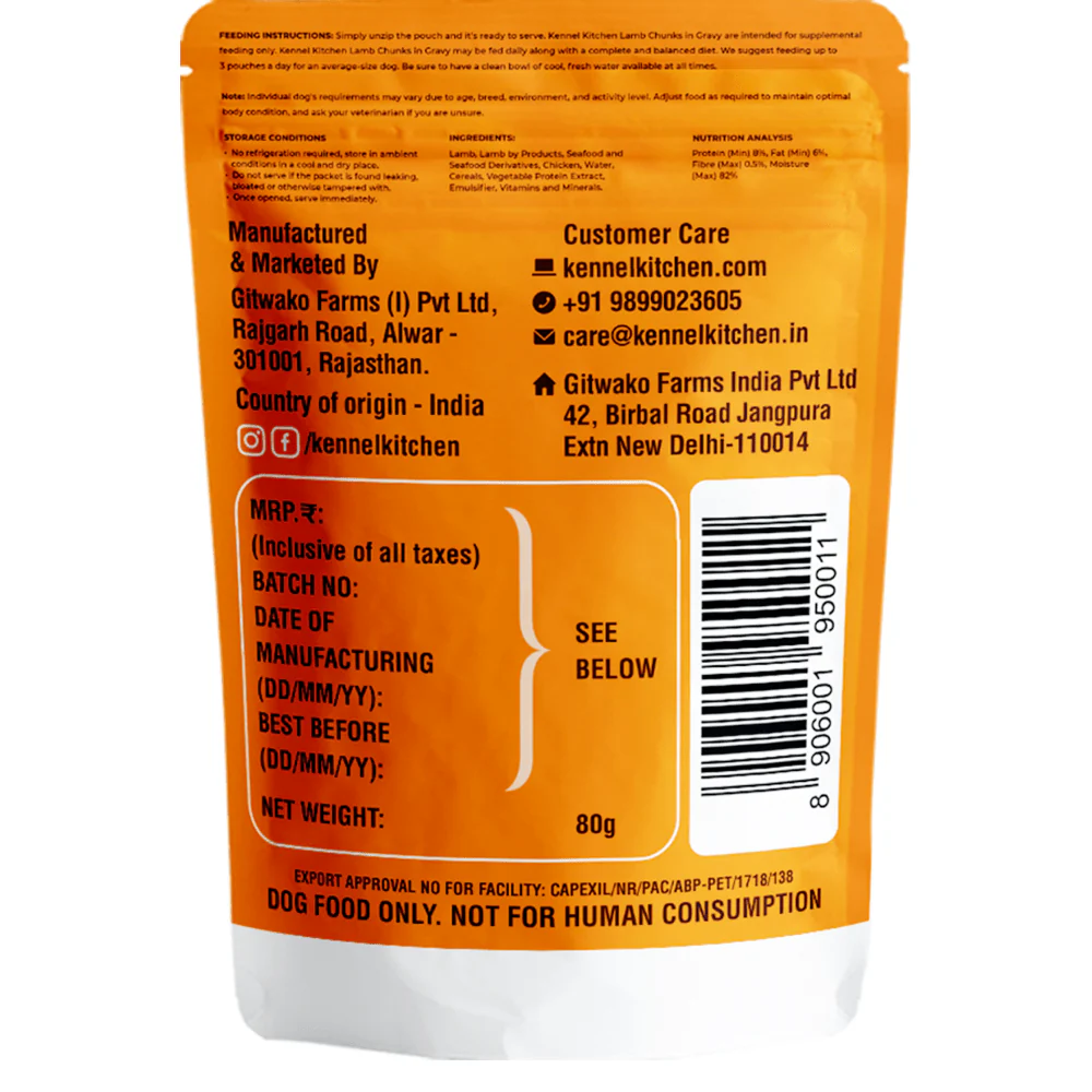 Kennel Kitchen Lamb Chunks in Gravy and Chicken Chunks in Gravy Adult and Puppy Dog Wet Food (All Life Stage) Combo - Image 11