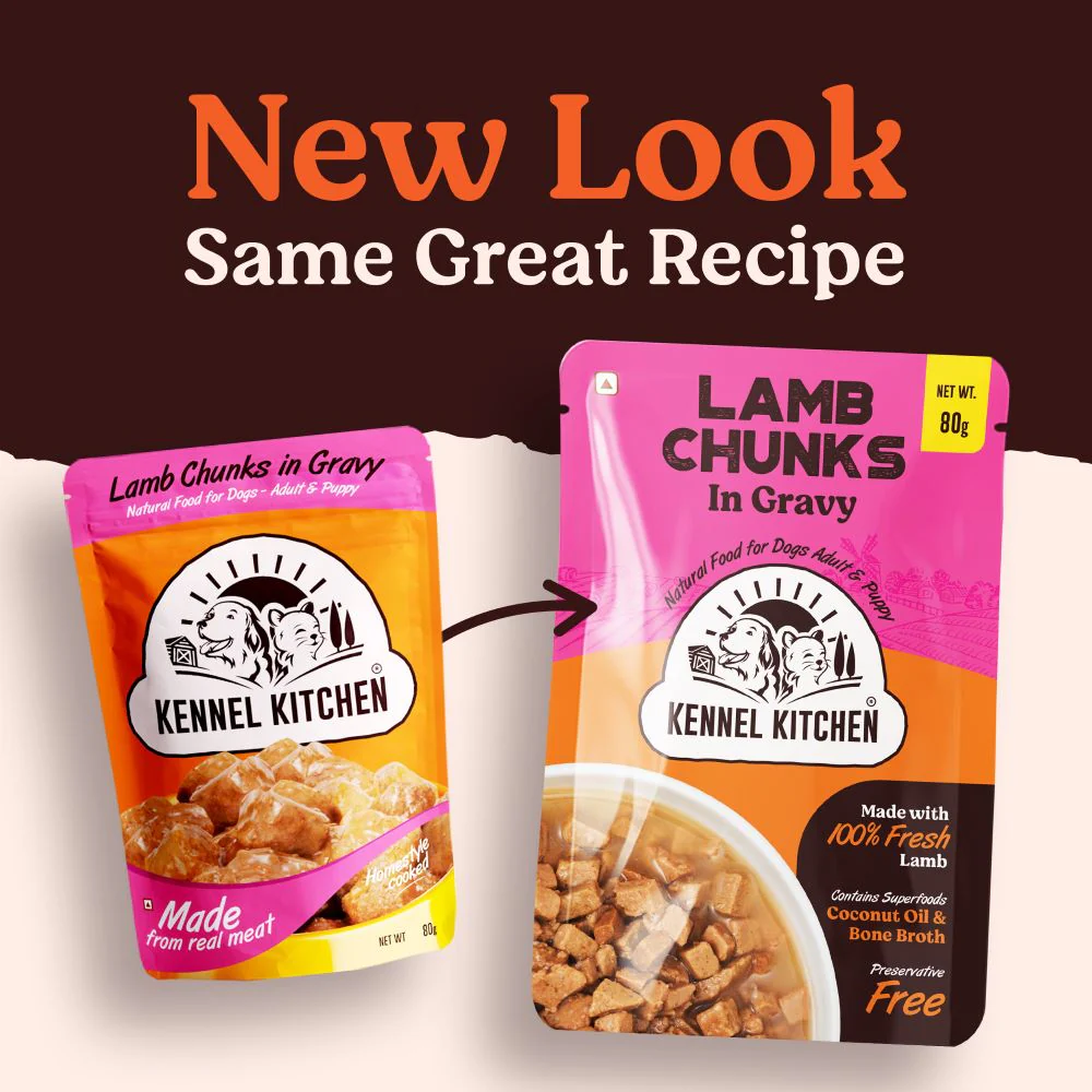 Kennel Kitchen Lamb Chunks in Gravy Puppy & Adult Dog Wet Food (All Life Stage) - Image 2