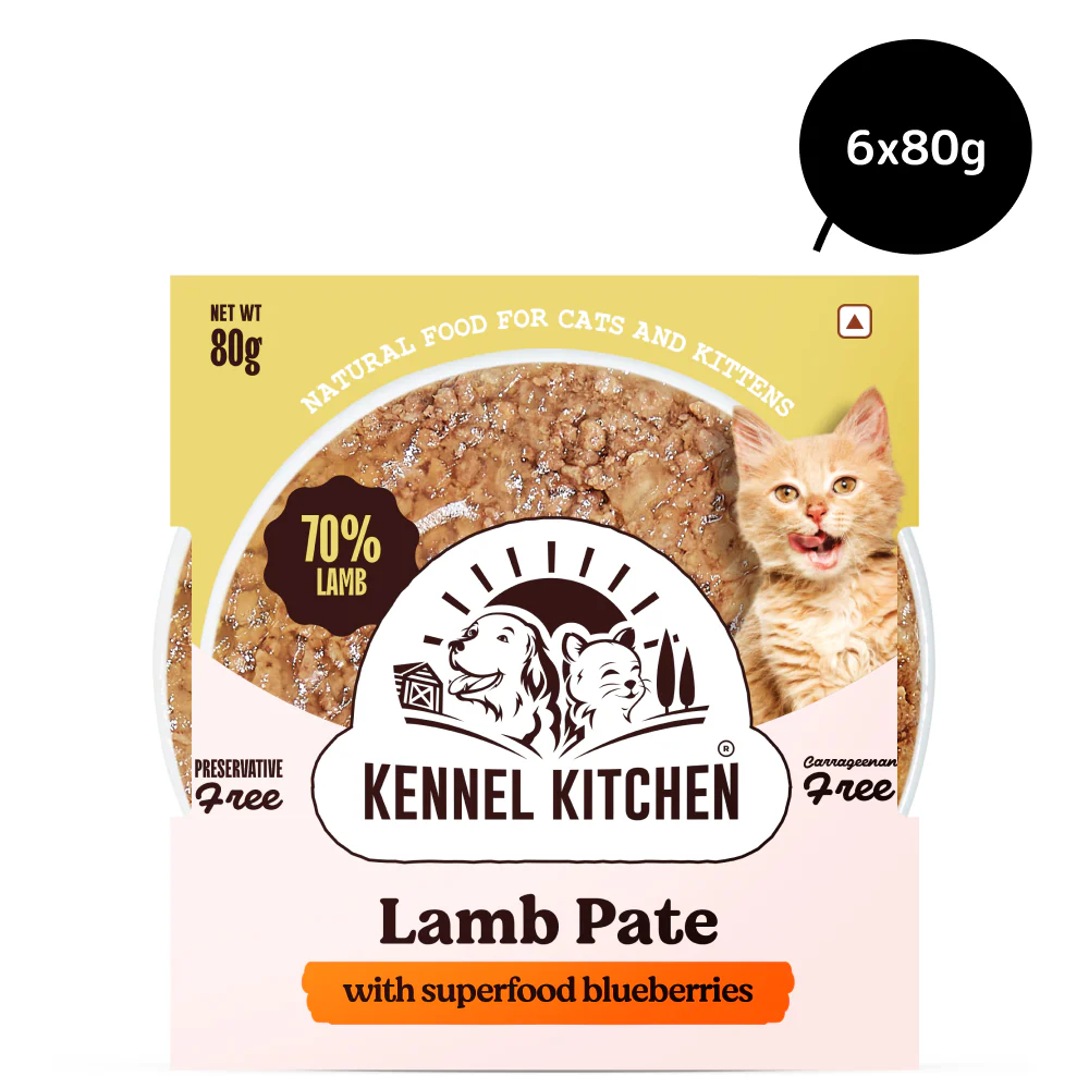 Kennel Kitchen Lamb Pate with Superfood Blueberries Wet Food and Creameroo Crab with Mackerel Creamy Cat Treat for Cat Combo - Image 4
