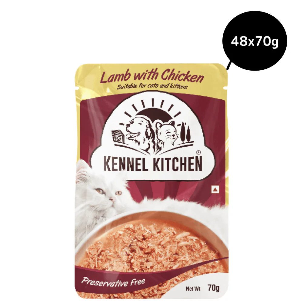 Kennel Kitchen Lamb with Chicken Shreds in Gravy Kitten and Adult Cat Wet Food (All Life Stage) - Image 6