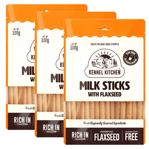 Kennel Kitchen Milk Sticks with Flaxseed Dog Treats - Image 7