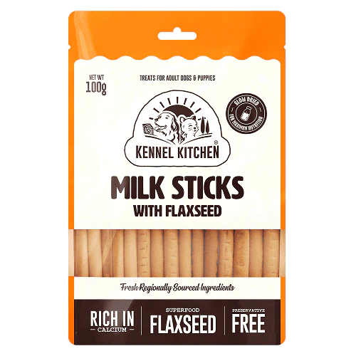 FG - Kennel Kitchen Milk Sticks with Flaxseed Dog Treats