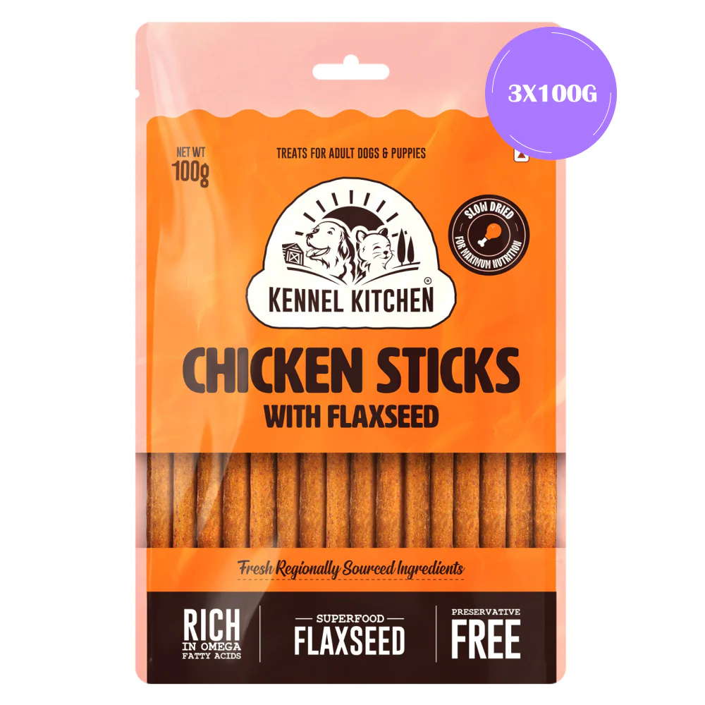 Kennel Kitchen Chicken Stick with Flaxseed Dog Treats - Image 3