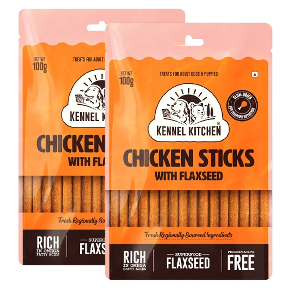Kennel Kitchen Chicken Stick with Flaxseed Dog Treats - Image 4