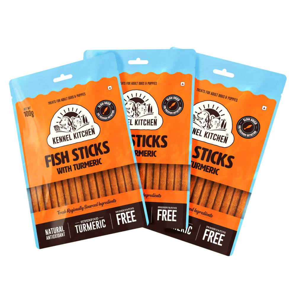 Kennel Kitchen Fish Sticks with Turmeric Dog Treats - Image 5