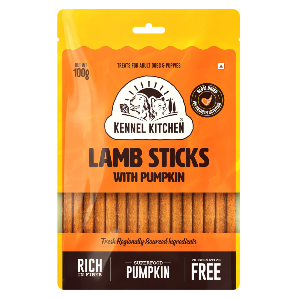 Kennel Kitchen Lamb Sticks with Pumpkin Stick Dog Treats - Image 4