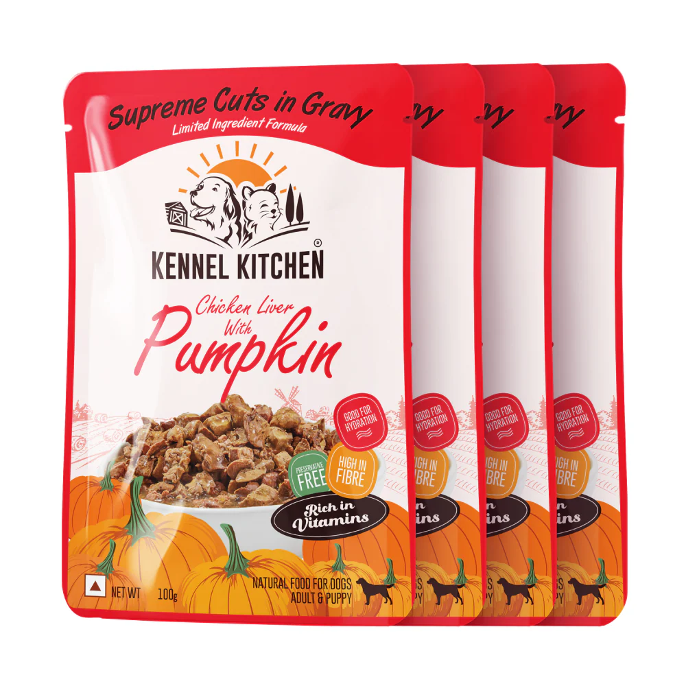 Kennel Kitchen Supreme Cuts in Gravy Chicken Liver Recipe with Pumpkin Puppy & Adult Dog Wet Food (All Life Stage) - Image 16
