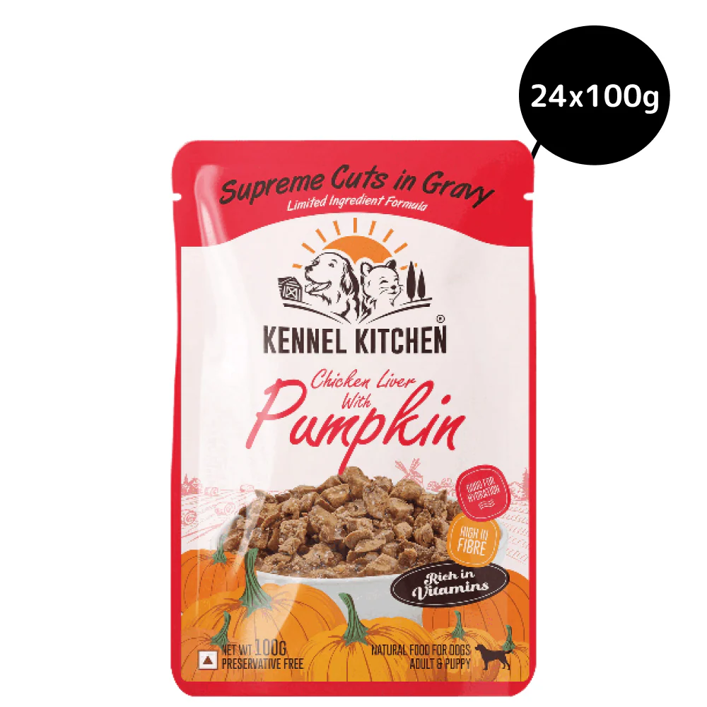 Kennel Kitchen Supreme Cuts in Gravy Chicken Liver Recipe with Pumpkin Puppy & Adult Dog Wet Food (All Life Stage) - Image 12