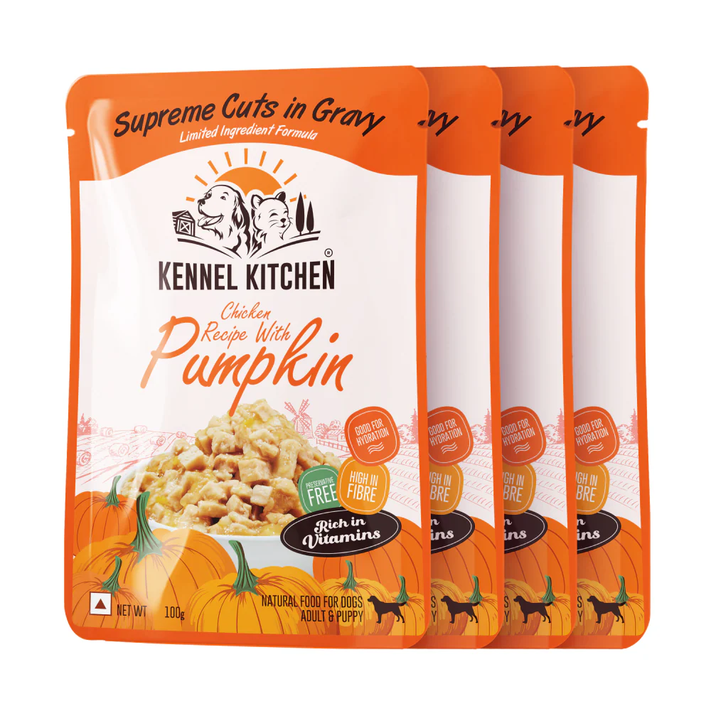 Kennel Kitchen Supreme Cuts in Gravy Chicken Recipe with Pumpkin Puppy & Adult Dog Wet Food (All Life Stage) - Image 15