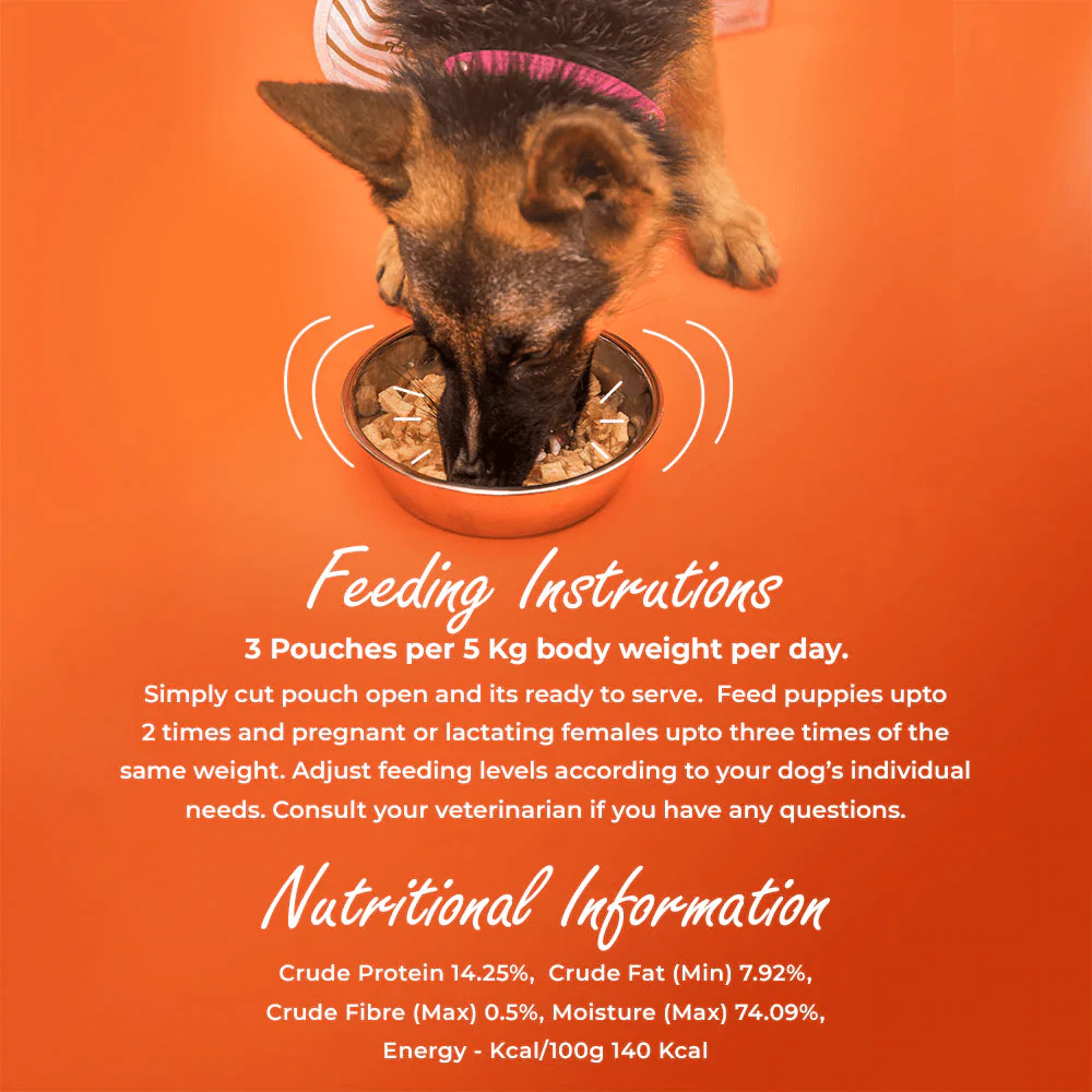 Kennel Kitchen Supreme Cuts in Gravy Chicken Recipe with Pumpkin Puppy & Adult Dog Wet Food (All Life Stage) - Image 8