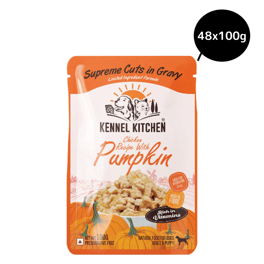 Kennel Kitchen Supreme Cuts in Gravy Chicken Recipe with Pumpkin Puppy & Adult Dog Wet Food (All Life Stage) - Image 10