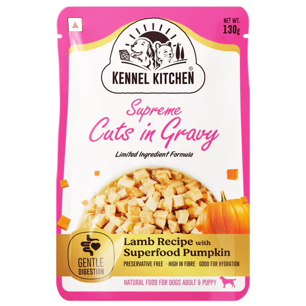 Kennel Kitchen Supreme Cuts in Gravy Lamb with Pumpkin Puppy & Adult Dog Wet Food (All Life Stage) - Image 8