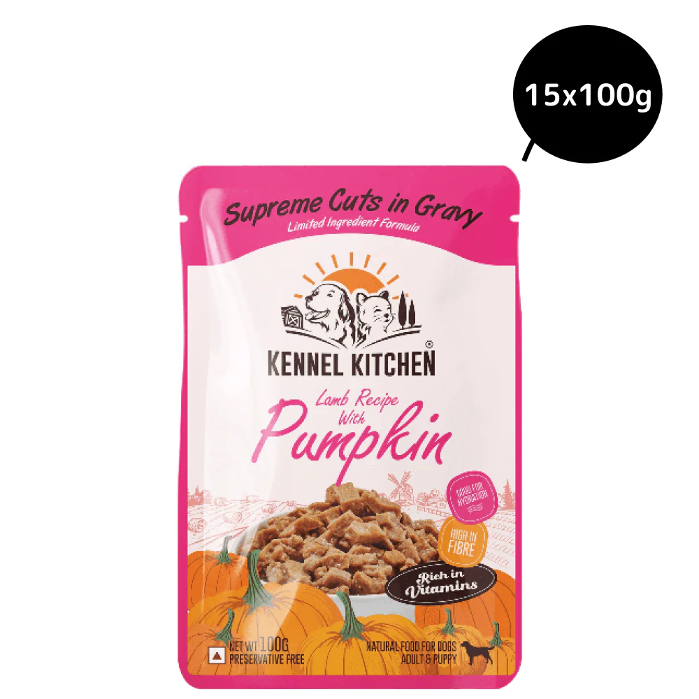Kennel Kitchen Supreme Cuts in Gravy Lamb with Pumpkin Puppy & Adult Dog Wet Food (All Life Stage) - Image 10