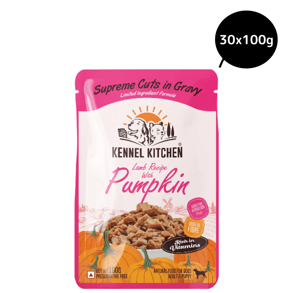 Kennel Kitchen Supreme Cuts in Gravy Lamb with Pumpkin Puppy & Adult Dog Wet Food (All Life Stage) - Image 11