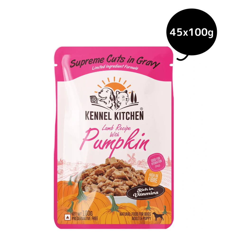 Kennel Kitchen Supreme Cuts in Gravy Lamb with Pumpkin Puppy & Adult Dog Wet Food (All Life Stage) - Image 13