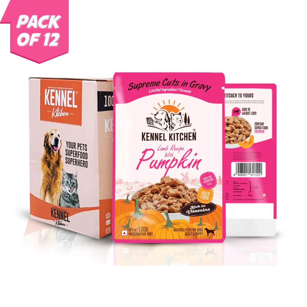 Kennel Kitchen Supreme Cuts in Gravy Lamb with Pumpkin Puppy & Adult Dog Wet Food (All Life Stage) - Image 7
