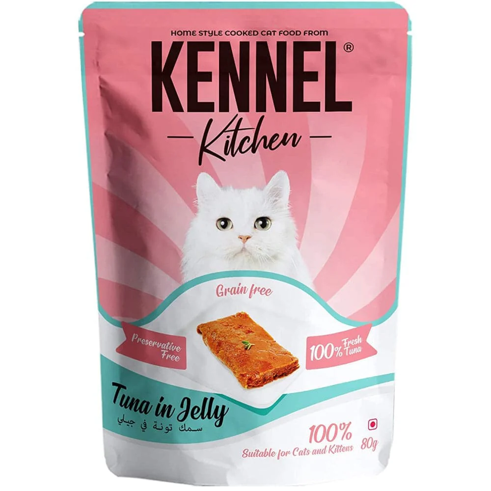 Kennel Kitchen Tuna in Jelly Kitten & Adult Cat Wet Food (All Life Stage) and Creameroo Crab with Mackerel Creamy Cat Treats Combo - Image 5
