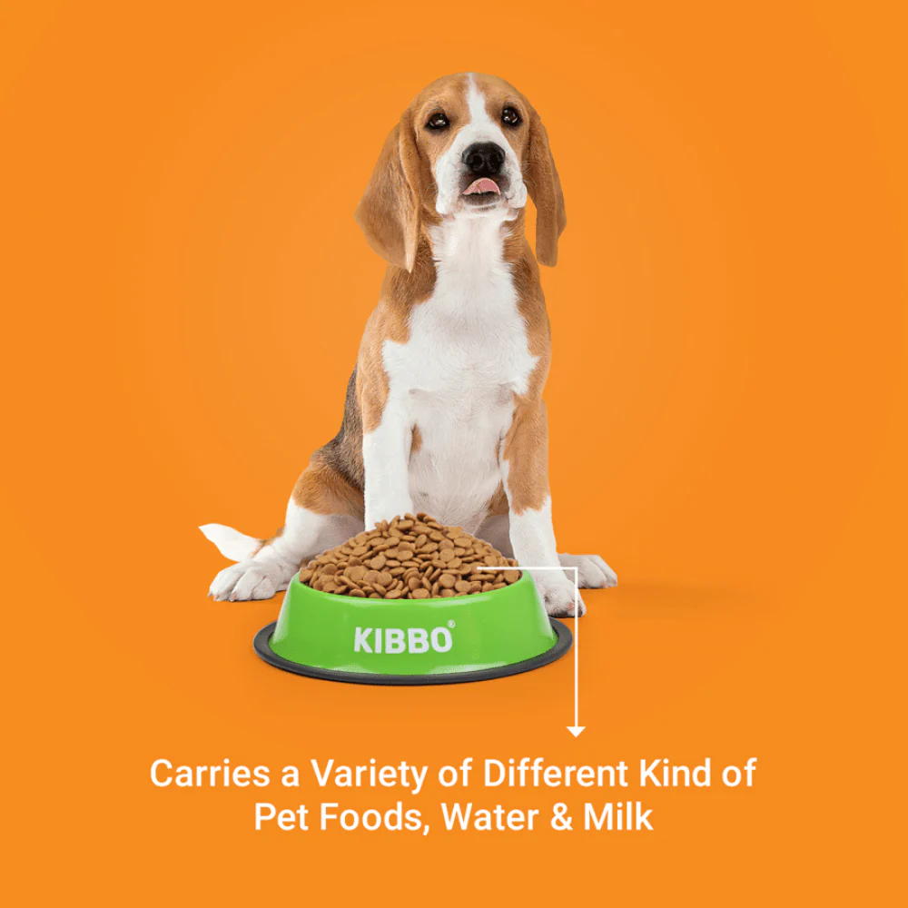Kibbo Anti Skid Stainless Steel Bowl for Dogs and Cats (Green) - Image 5