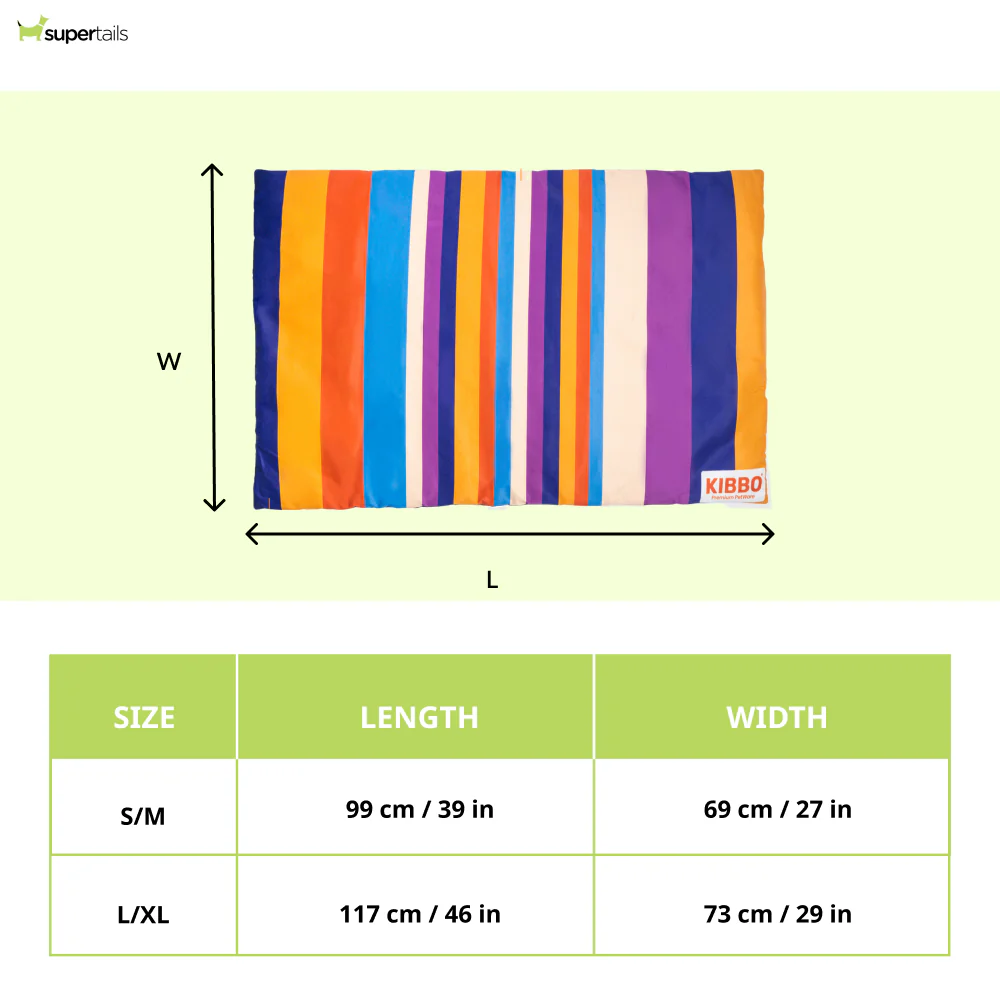 Kibbo Lightweight and Portable Mats for Dogs and Cats (Orange/Purple) - Image 2