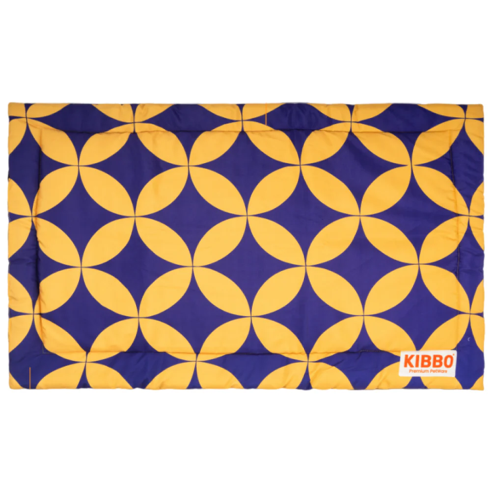Kibbo Lightweight and Portable Mats for Dogs and Cats (Yellow & Purple)
