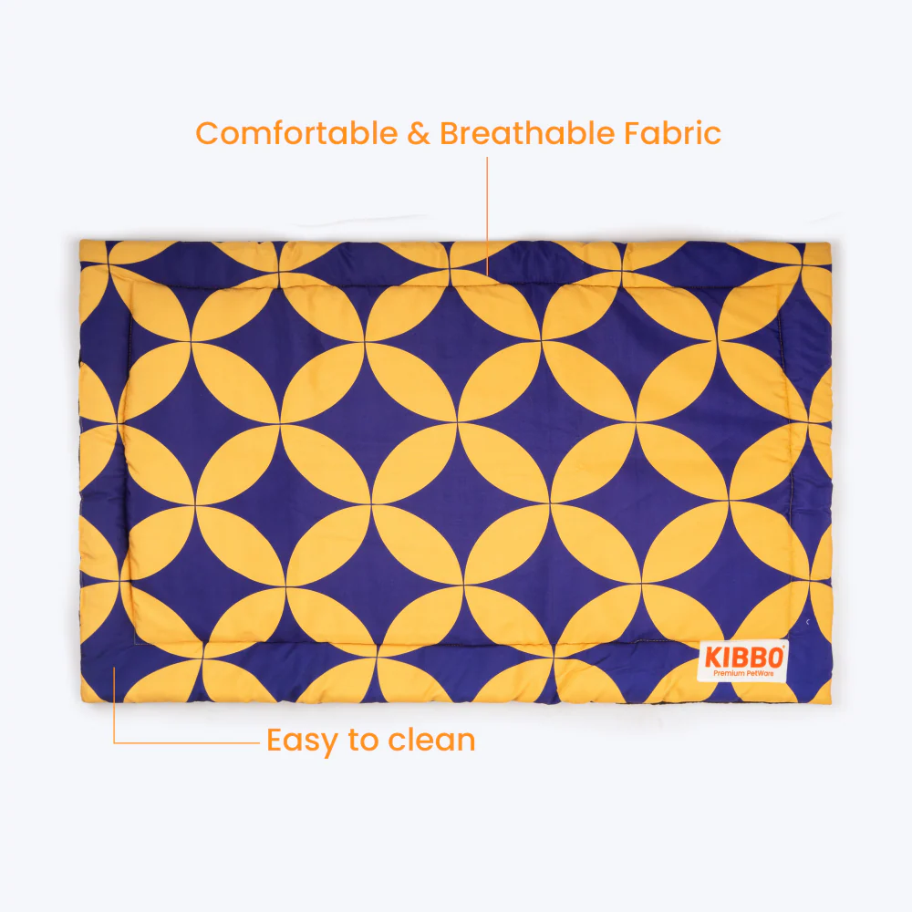 Kibbo Lightweight and Portable Mats for Dogs and Cats (Yellow & Purple) - Image 4