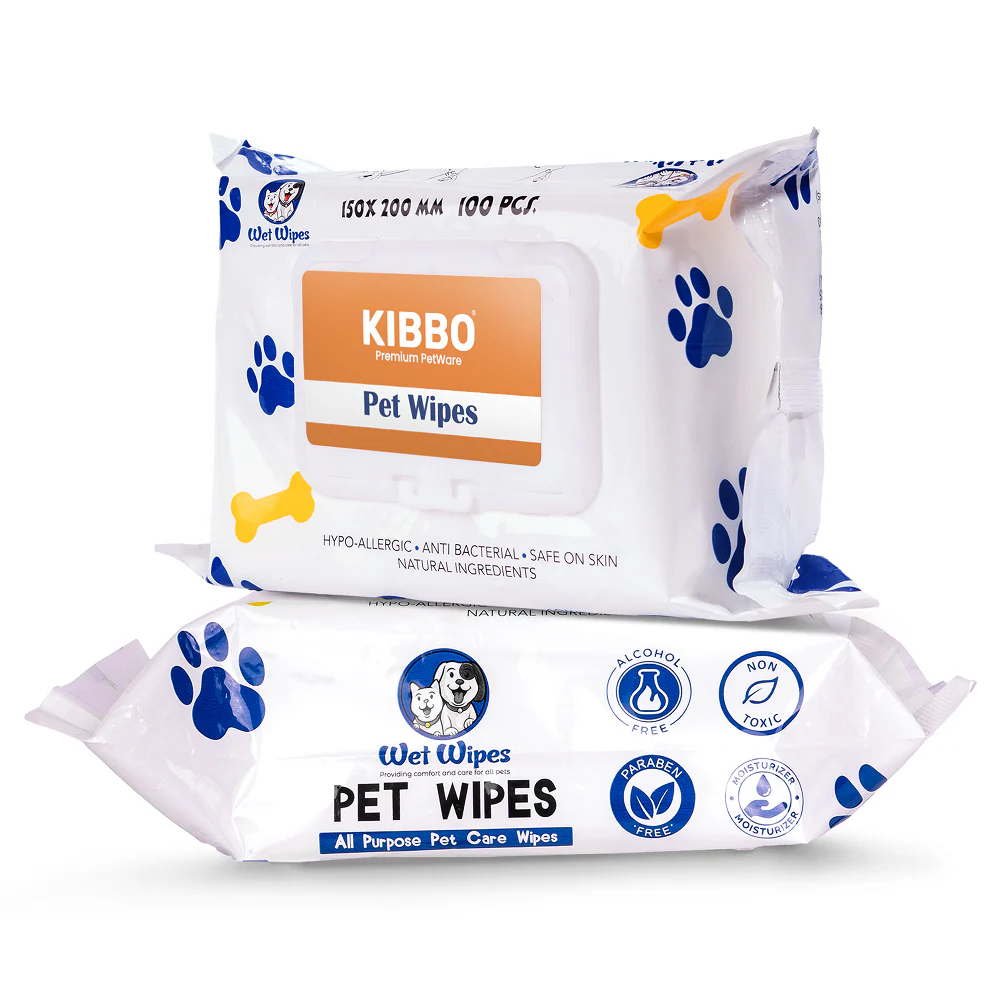 Kibbo Paraben Free and Non Toxic Wipes for Dogs and Cats - Image 2
