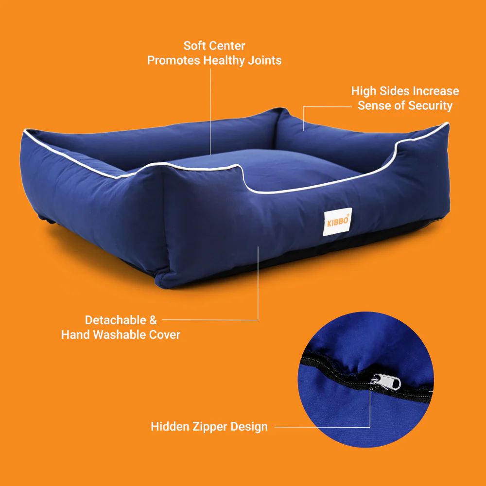 Kibbo Pet Bed with Chew Proof and Water Repellent Fabric For Dogs and Cats  (Blue) - Image 4