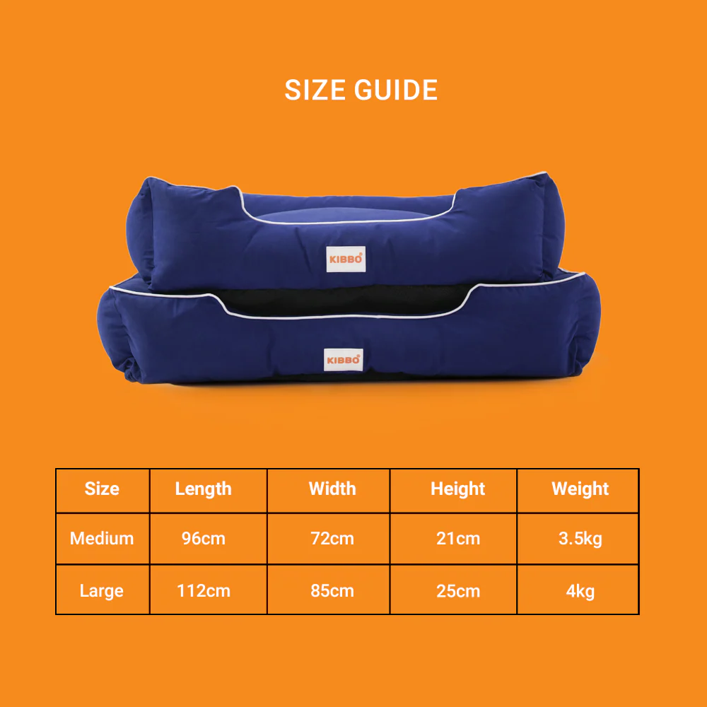 Kibbo Pet Bed with Chew Proof and Water Repellent Fabric For Dogs and Cats  (Blue) - Image 6