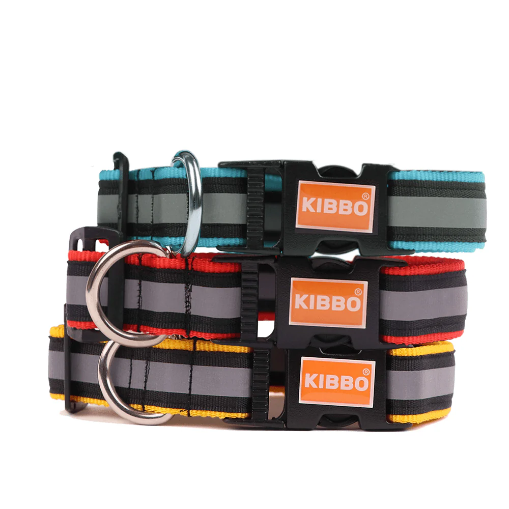 Kibbo Premium Nylon Collar with Buckle and D Ring For Dogs (Red, Yellow, Sea Green/Pack of 3) - Image 21