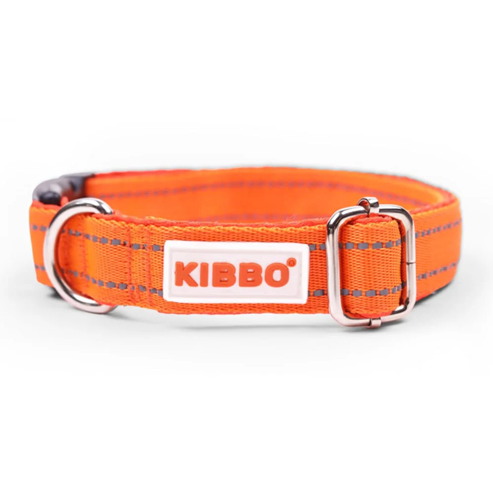 Kibbo Premium Reflective Padded With Soft Mesh Padding & Adjustable Design Collar for Dogs (Orange) - Image 7
