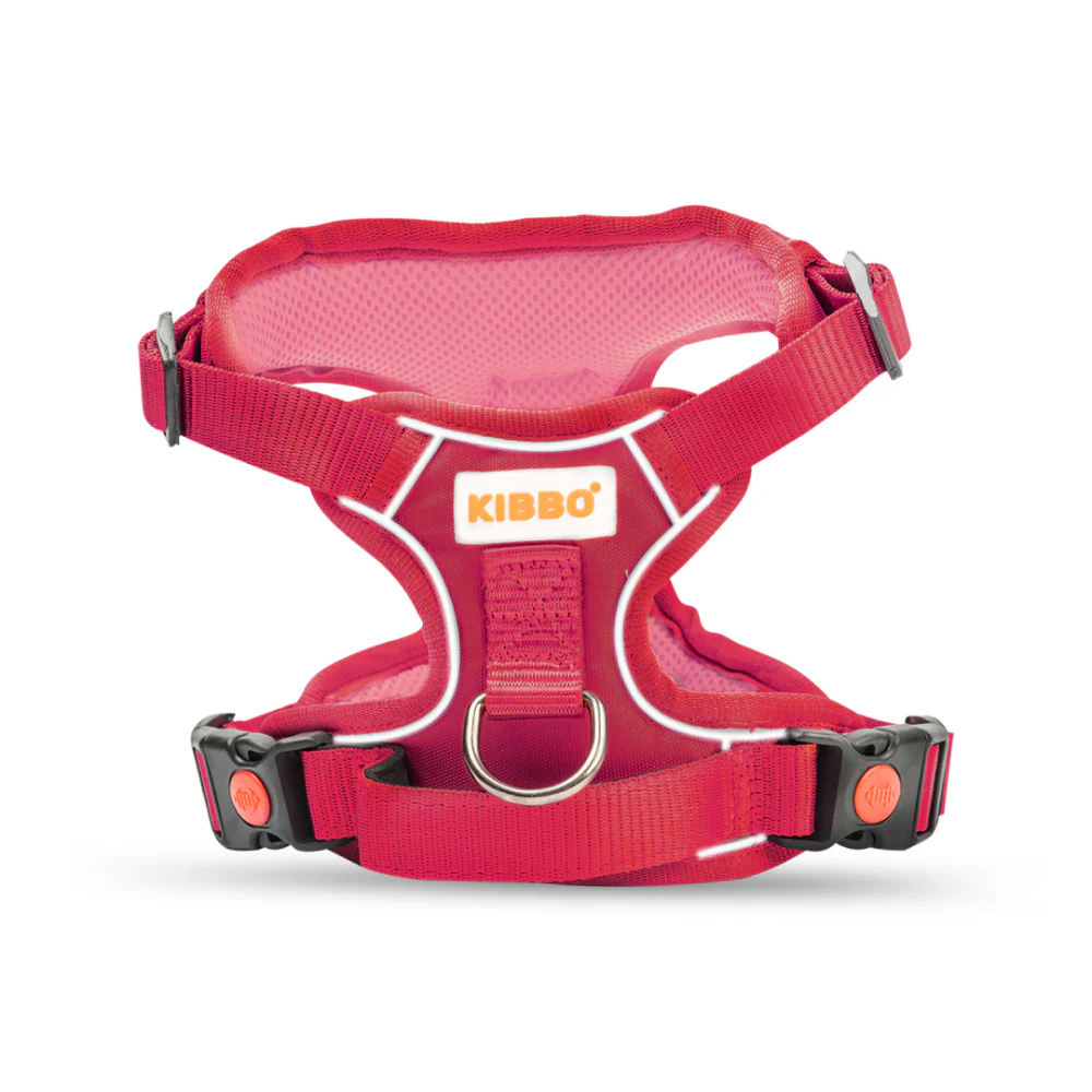 Kibbo Reflective Vest Harness with Dual Lock Buckle for Dogs (Pink) - Image 10