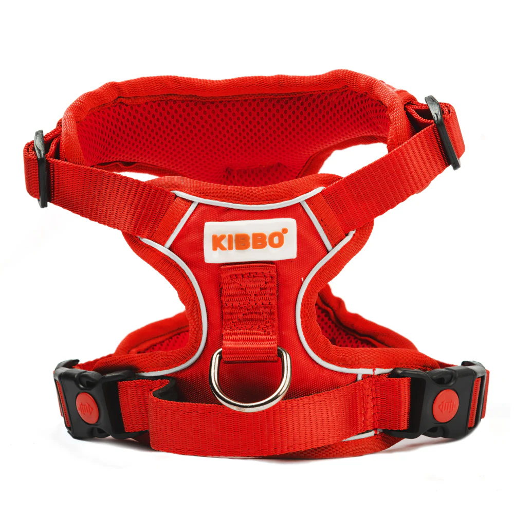 Kibbo Reflective Vest Harness with Dual Lock Buckle for Dogs (Red) - Image 8